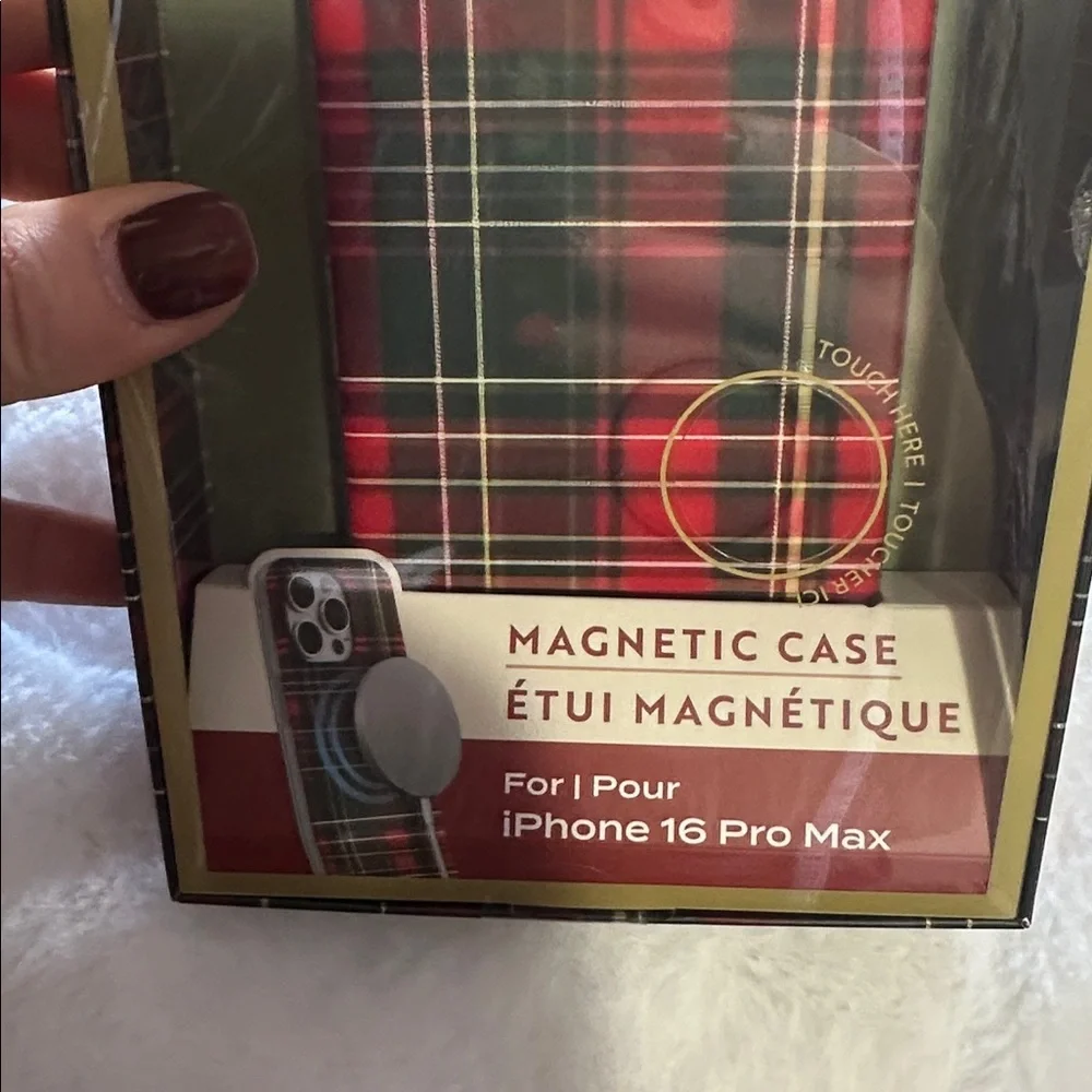 Isla Rae Christmas plaid iPhone 16 pro max case